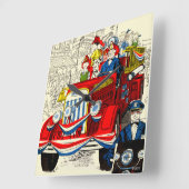 Vierde parade juli vierkante klok (Hoek)