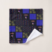 Vierde Patchwork Patroon juli - 4 juli Bad Handdoek (Wasdoekje)