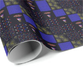 Vierde Patchwork Patroon juli - 4 juli Cadeaupapier (Rol Hoek)