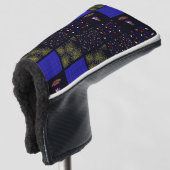 Vierde Patchwork Patroon juli - 4 juli Golfheadcover (3/4 voorkant)