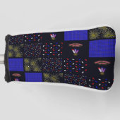 Vierde Patchwork Patroon juli - 4 juli Golfheadcover (Voorkant)