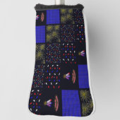 Vierde Patchwork Patroon juli - 4 juli Golfheadcover (Draai 90)
