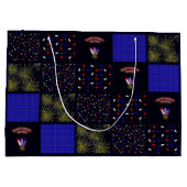 Vierde Patchwork Patroon juli - 4 juli Groot Cadeauzakje (Achterkant)