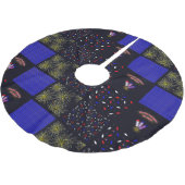 Vierde Patchwork Patroon juli - 4 juli Kerstboom Rok (Gekanteld)