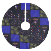 Vierde Patchwork Patroon juli - 4 juli Kerstboom Rok (Voorkant)