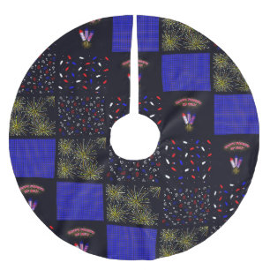 Vierde Patchwork Patroon juli - 4 juli Kerstboom Rok