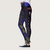 Vierde Patchwork Patroon juli - 4 juli Leggings (Links)