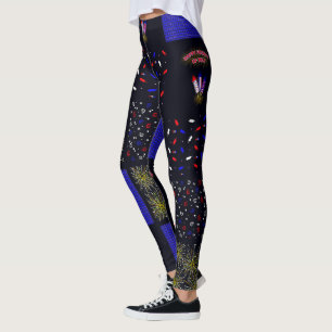 Vierde Patchwork Patroon juli - 4 juli Leggings