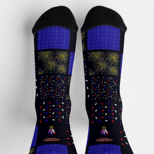 Vierde Patchwork Patroon juli - 4 juli Sokken (Top)