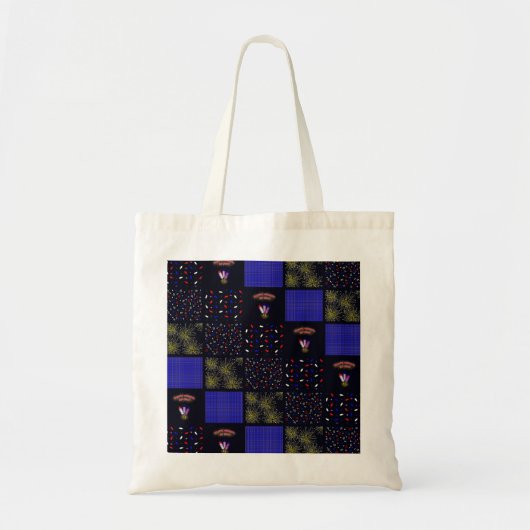 Vierde Patchwork Patroon juli - 4 juli Tote Bag (Voorkant)