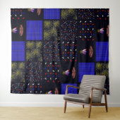 Vierde Patchwork Patroon juli - 4 juli Wandkleed (In Situ (horizontaal))