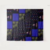 Vierde Patchwork Patroon juli - 4 juli Wandkleed (Voorkant (horizontaal))