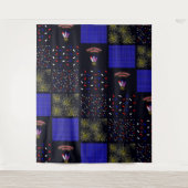 Vierde Patchwork Patroon juli - 4 juli Wandkleed (Voorkant)