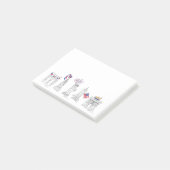 Vierde Patriotic Americana Love USA NYC America Post-it® Notes (Schuin)