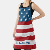 Vierde Patriotic USA Rustic Wood American Flag jul Schort (Insitu)