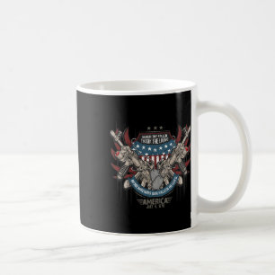 Vierde Patriottische Amerika Militaire Veteraan On Koffiemok