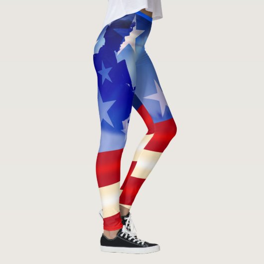Vierde patriottische dag juli/Veteranendag Leggings (Rechts)