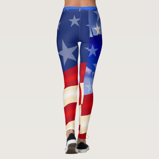 Vierde patriottische dag juli/Veteranendag Leggings (Achterkant)
