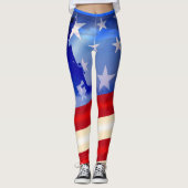 Vierde patriottische dag juli/Veteranendag Leggings (Voorkant)