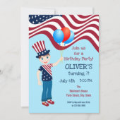 Vierde patriottische jongen op zaterdag kaart (Voorkant)