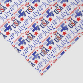 Vierde patriottische patriotpatroonweefsel tissuepapier (Detail)