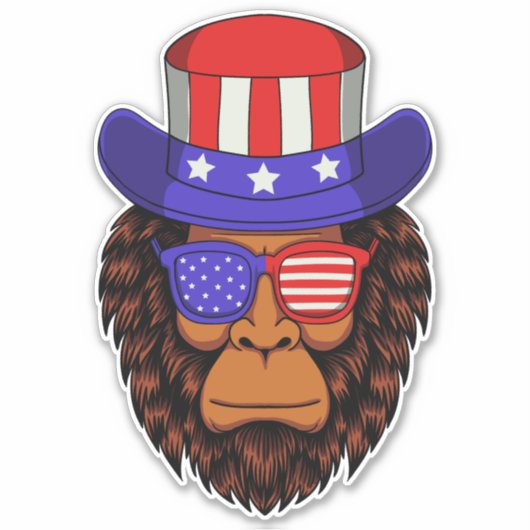 Vierde patriottische Pet uit de Verenigde Staten v Sticker (Voorkant)