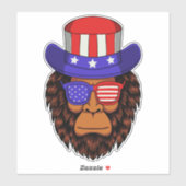 Vierde patriottische Pet uit de Verenigde Staten v Sticker (Vel)