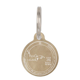 Vierde Pentacle van de maan Huisdierpenning