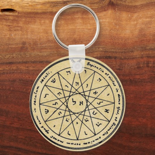 Vierde Pentacle van Kwik Sleutelhanger (Voorkant)