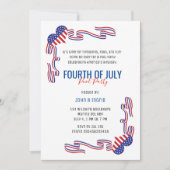 Vierde Pool Party Red, Blue and White Invi Kaart (Voorkant)