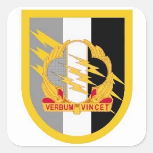 VIERDE PSYOPS-GROEPSTICKERS VAN FLASH/DUI VIERKANTE STICKER (Voorkant)