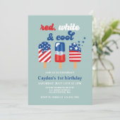 Vierde Rode Blauwe Dag juli Kaart (Staand voorkant)