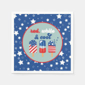 Vierde Rode Blauwe Dag juli Servet (Voorkant)