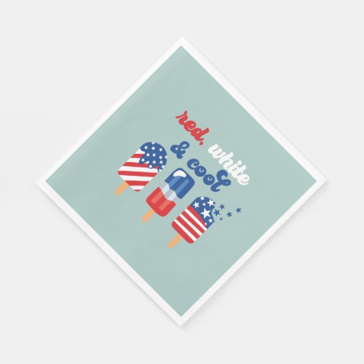 Vierde Rode Blauwe Dag juli Servet (Hoek)