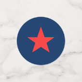 Vierde Rode Blauwe Stars Patriotic USA Vlag juli Confetti (Kleine voorkant)