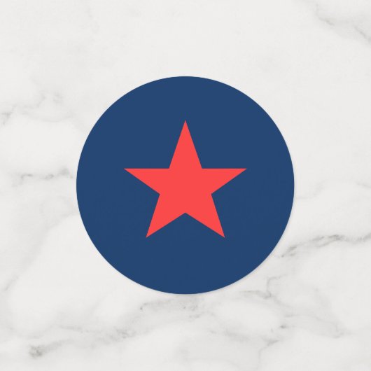 Vierde Rode Blauwe Stars Patriotic USA Vlag juli Confetti (Kleine voorkant)