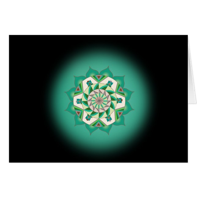 Vierde stap naar een tweede kaart met Vierde Chakr (Voorkant Horizontaal)