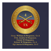 Vierde Texas Cavalry (Ferguson) Perfect Poster (Voorkant)