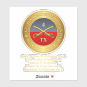 Vierde Texas Cavalry (Ferguson) Sticker (Vel)