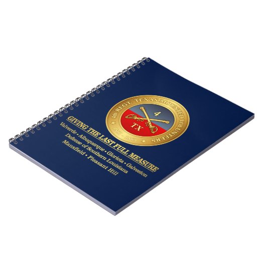 Vierde Texas Cavalry (gevechtsuiteer) Notitieboek (Linkerzijde)