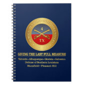 Vierde Texas Cavalry (gevechtsuiteer) Notitieboek (Voorkant)