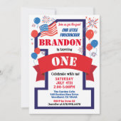 Vierde thema 1e verjaardag Jongen of Meisje Kaart (Voorkant)