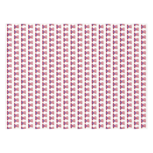 Vierde trieste juli Amerikaanse oom Sam Stars Stri Tafelkleed (Voorkant (Horizontaal))