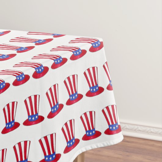 Vierde trieste juli Amerikaanse oom Sam Stars Stri Tafelkleed (Voorbeeld)