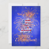 Vierde trieste trieste feestdag in de barbecue kaart (Voorkant)