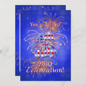 Vierde trieste trieste feestdag in de barbecue kaart (Voorkant / Achterkant)