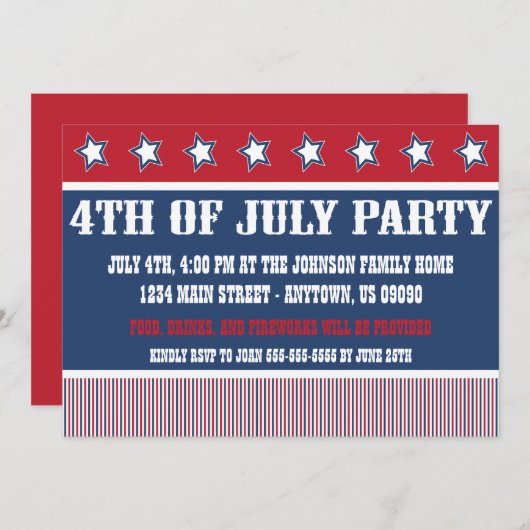 Vierde trieste verzoek van juli kaart (Voorkant / Achterkant)