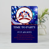 Vierde trimester van juli folie uitnodiging (Staand Voorkant)