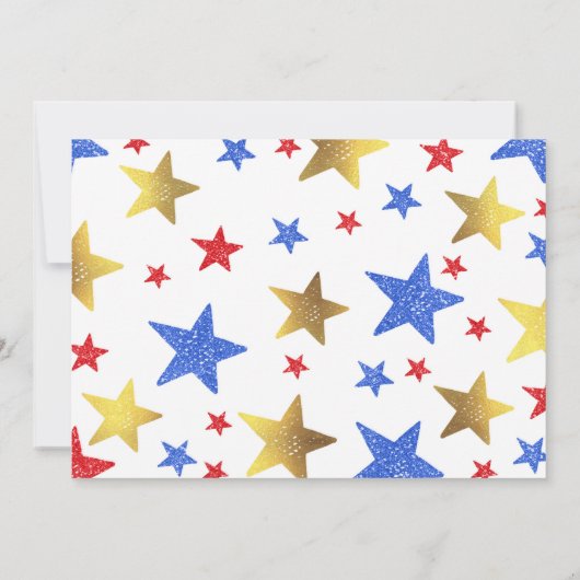 Vierde uitnodiging op de vierde dag van juli (Achterkant)