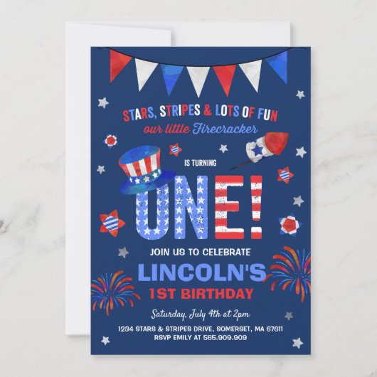 Vierde uitnodiging op de vierde dag van juli (Voorkant)